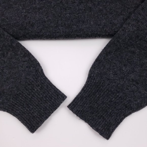 Polo Ralph Lauren Medium Sweater Gray V Neck Wool - Picture 8 of 12